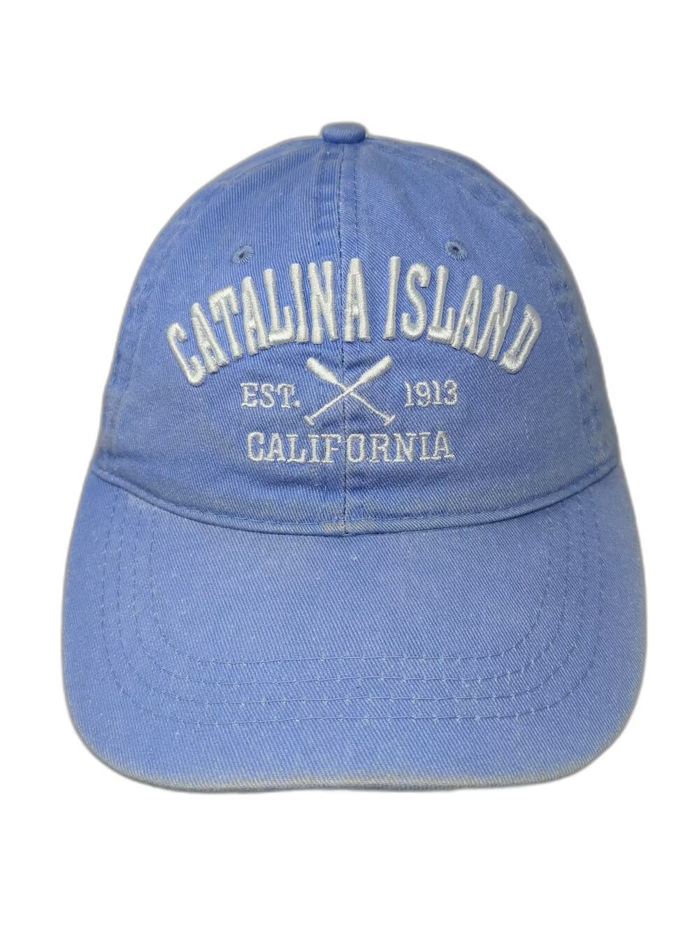 Lucky 7 Catalina Island California Blue Baseball Cap One Size Embroidered Hat